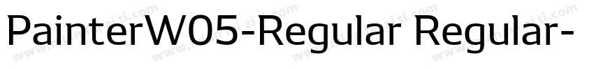 PainterW05-Regular Regular字体转换